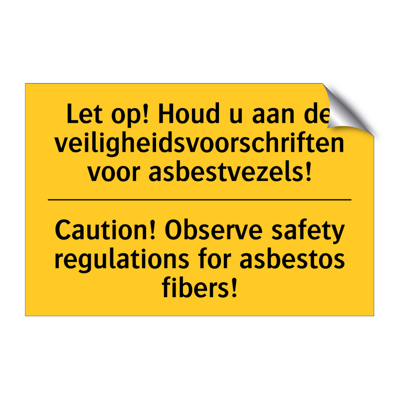 Let op! Houd u aan de veiligheidsvoorschriften /.../ - Caution! Observe safety regulations /.../