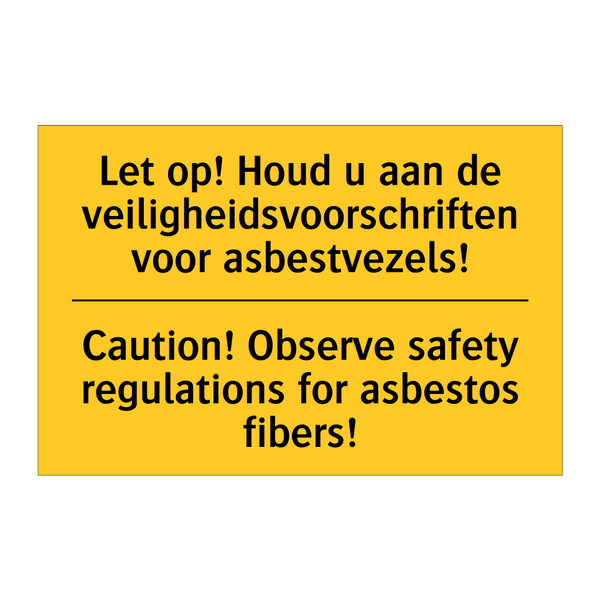 Let op! Houd u aan de veiligheidsvoorschriften /.../ - Caution! Observe safety regulations /.../