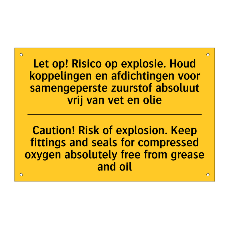 Let op! Risico op explosie. Houd /.../ - Caution! Risk of explosion. Keep /.../