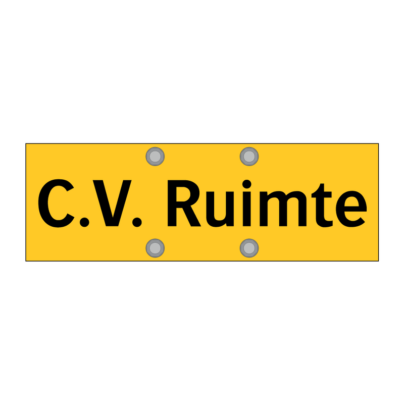 C.V. Ruimte & C.V. Ruimte & C.V. Ruimte