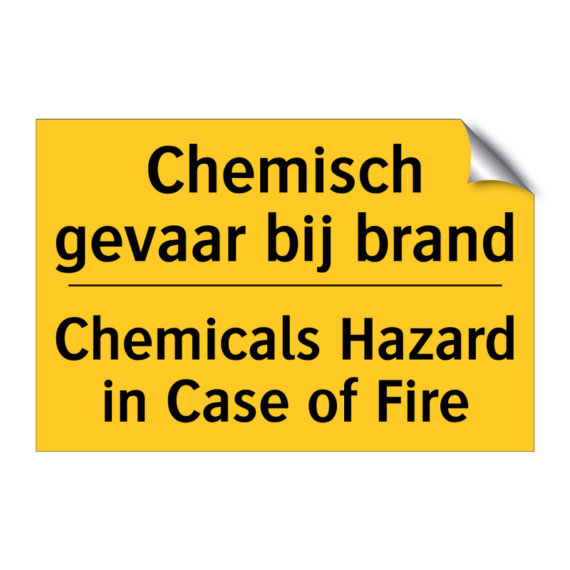 Chemisch gevaar bij brand - Chemicals Hazard in Case of Fire