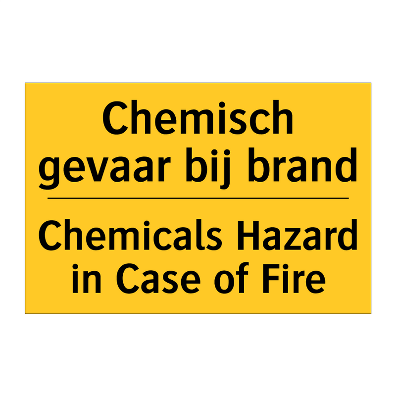 Chemisch gevaar bij brand - Chemicals Hazard in Case of Fire