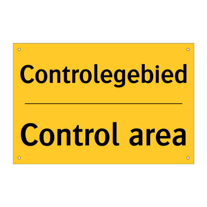 Controlegebied - Control area & Controlegebied - Control area & Controlegebied - Control area