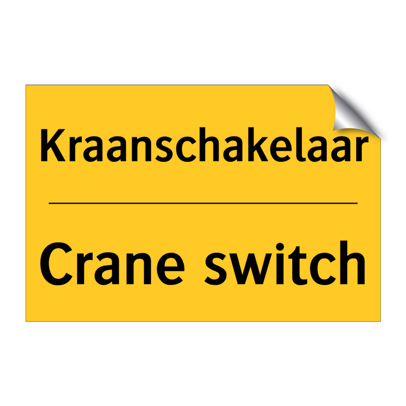 Kraanschakelaar - Crane switch & Kraanschakelaar - Crane switch & Kraanschakelaar - Crane switch