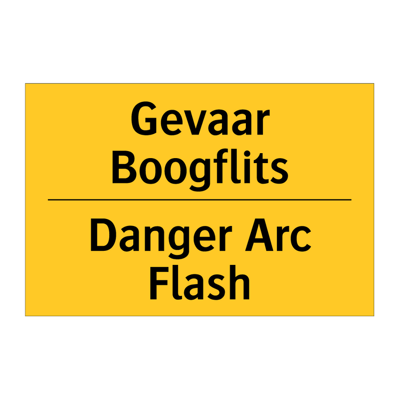 Gevaar Boogflits - Danger Arc Flash & Gevaar Boogflits - Danger Arc Flash