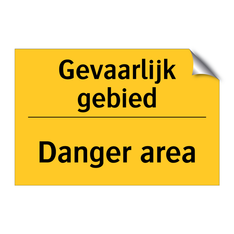 Gevaarlijk gebied - Danger area & Gevaarlijk gebied - Danger area & Gevaarlijk gebied - Danger area