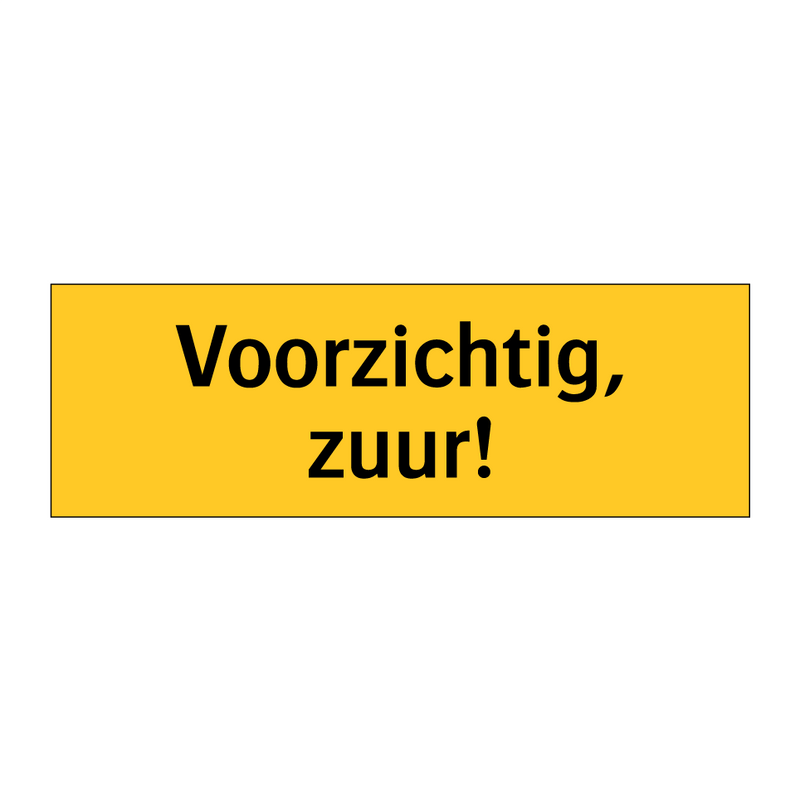 Voorzichtig, zuur! & Voorzichtig, zuur! & Voorzichtig, zuur! & Voorzichtig, zuur!