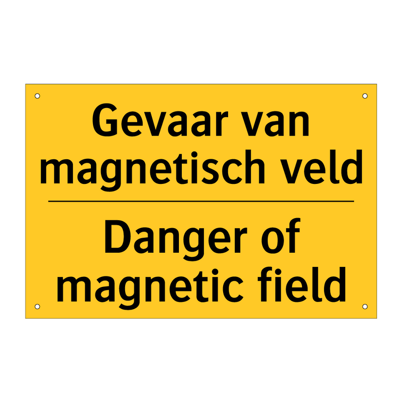 Gevaar van magnetisch veld - Danger of magnetic field