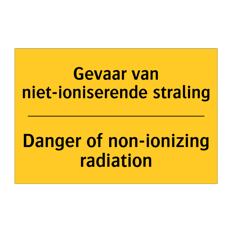 Gevaar van niet-ioniserende straling - Danger of non-ionizing radiation