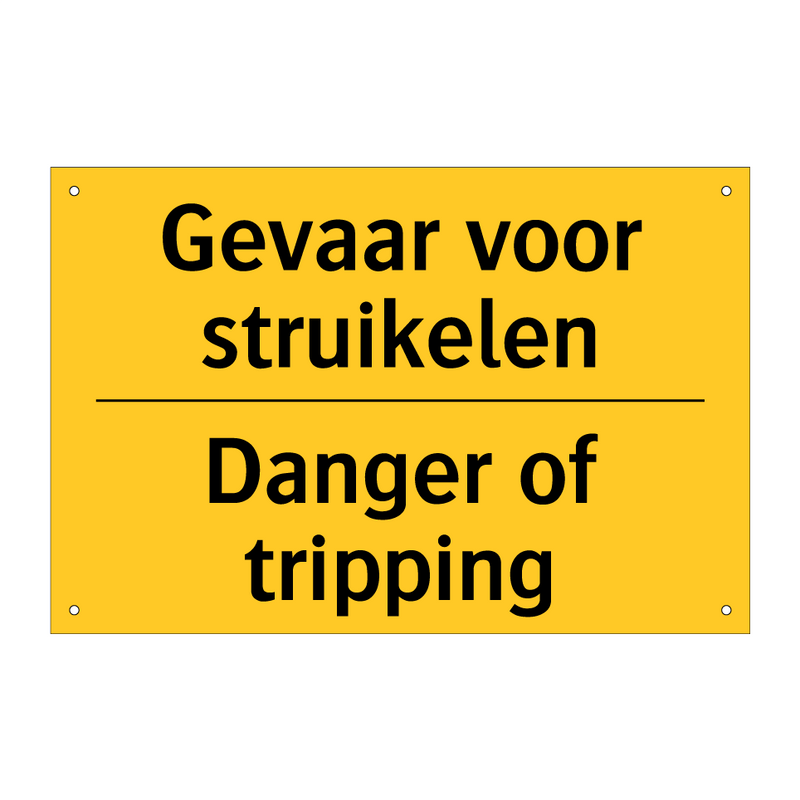 Gevaar voor struikelen - Danger of tripping & Gevaar voor struikelen - Danger of tripping