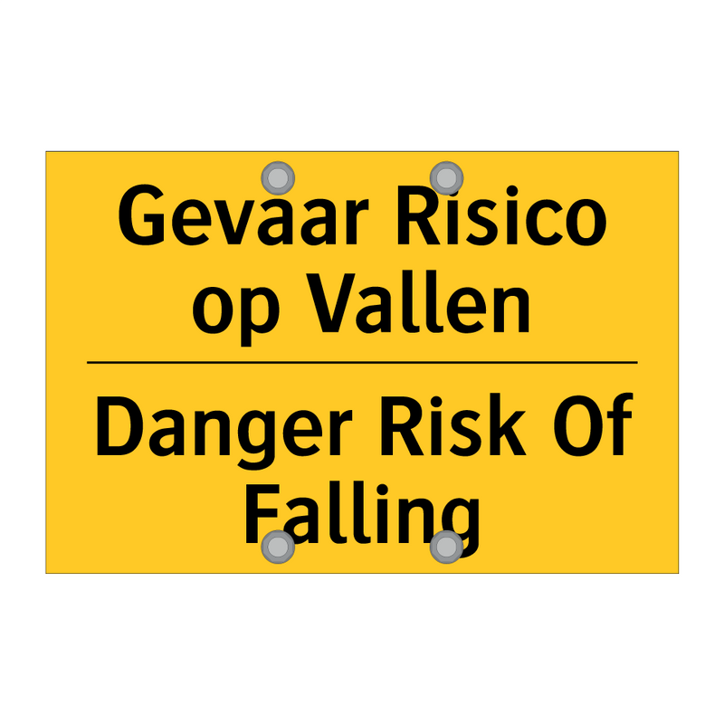 Gevaar Risico op Vallen - Danger Risk Of Falling & Gevaar Risico op Vallen - Danger Risk Of Falling