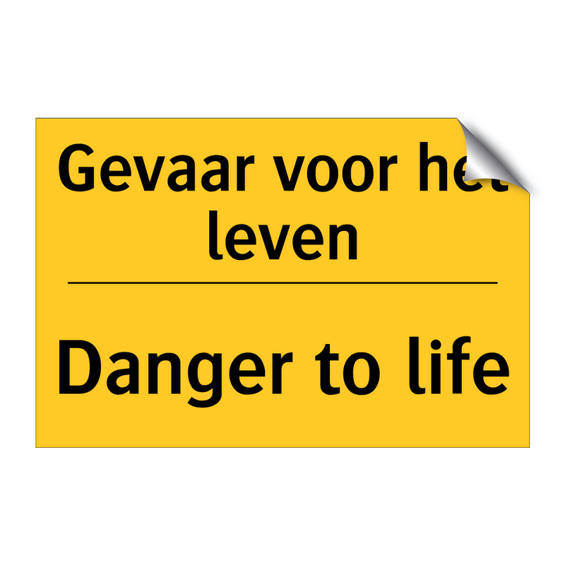 Gevaar voor het leven - Danger to life & Gevaar voor het leven - Danger to life