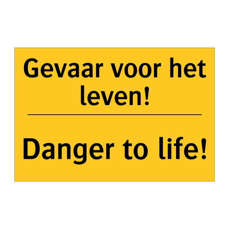 Gevaar voor het leven! - Danger to life! & Gevaar voor het leven! - Danger to life!