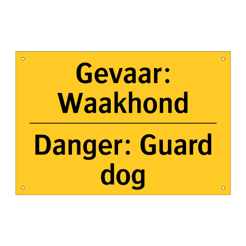 Gevaar: Waakhond - Danger: Guard dog & Gevaar: Waakhond - Danger: Guard dog