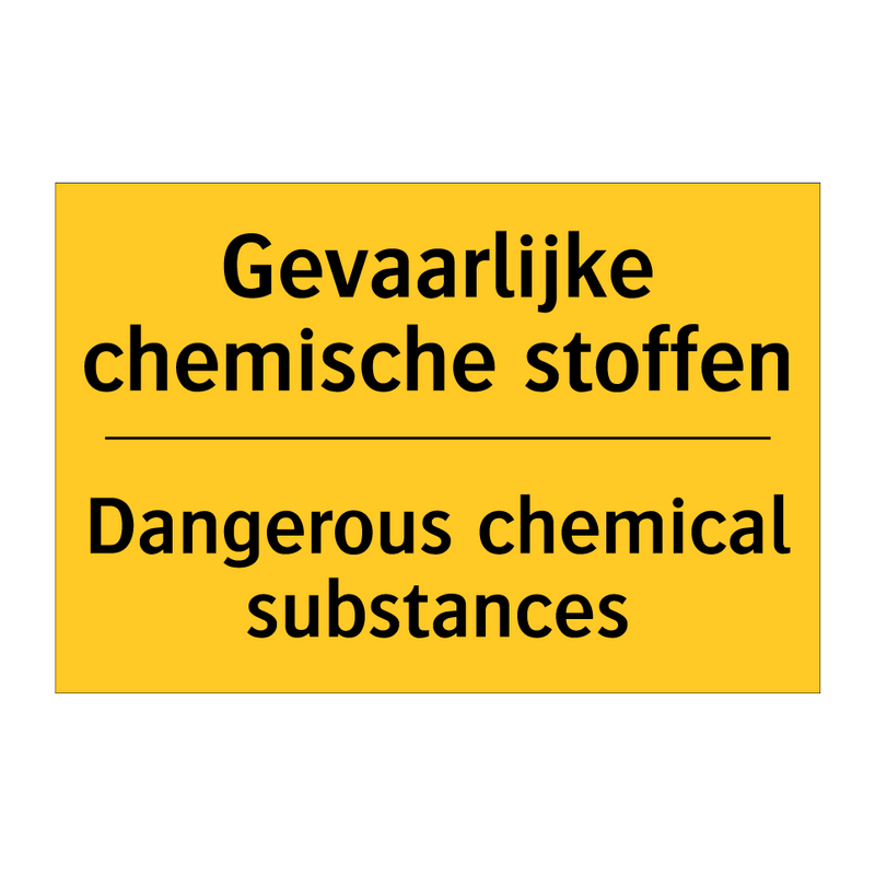 Gevaarlijke chemische stoffen - Dangerous chemical substances