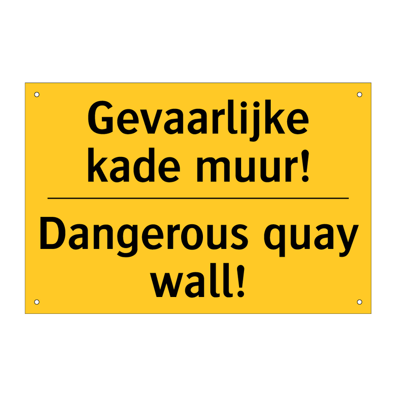 Gevaarlijke kade muur! - Dangerous quay wall! & Gevaarlijke kade muur! - Dangerous quay wall!