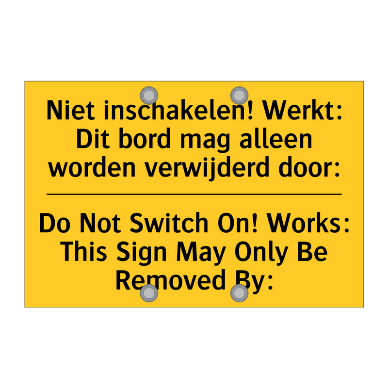 Niet inschakelen! Werkt: Dit bord /.../ - Do Not Switch On! Works: This /.../