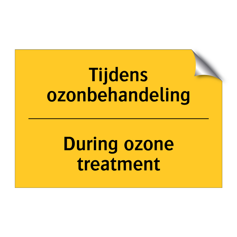 Tijdens ozonbehandeling - During ozone treatment & Tijdens ozonbehandeling - During ozone treatment