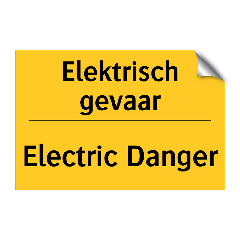 Elektrisch gevaar - Electric Danger & Elektrisch gevaar - Electric Danger