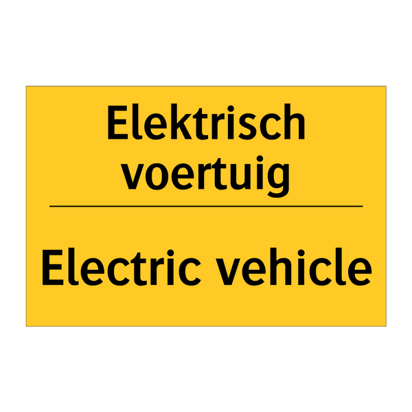 Elektrisch voertuig - Electric vehicle & Elektrisch voertuig - Electric vehicle