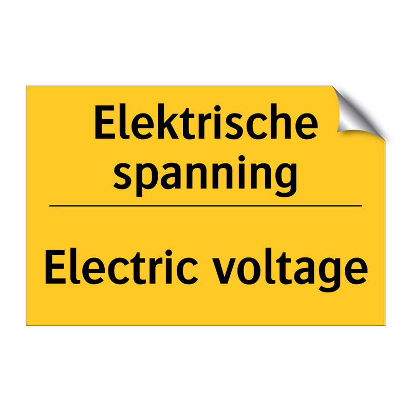 Elektrische spanning - Electric voltage & Elektrische spanning - Electric voltage