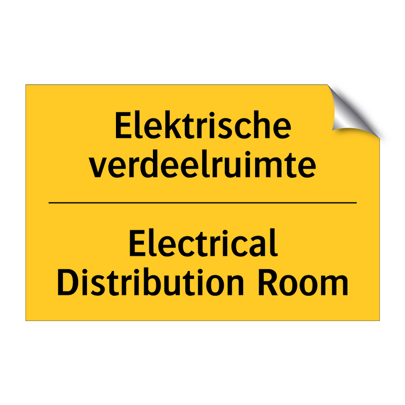 Elektrische verdeelruimte - Electrical Distribution Room