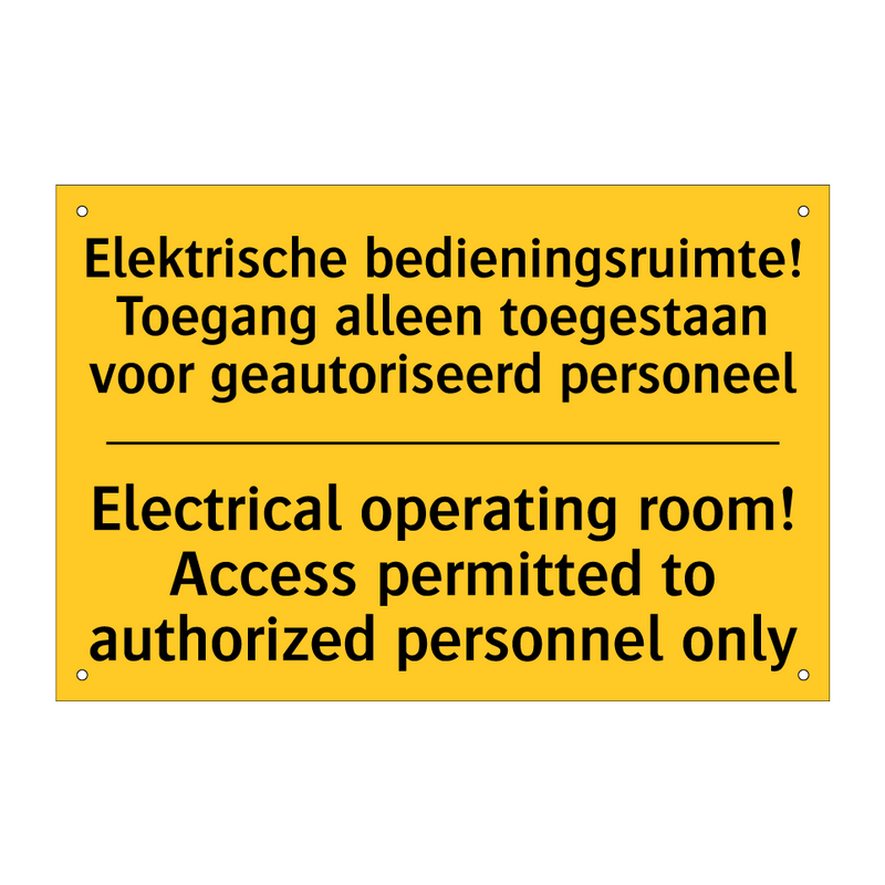 Elektrische bedieningsruimte! /.../ - Electrical operating room! Access /.../