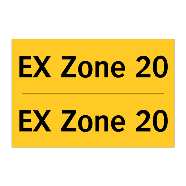 EX Zone 20 & EX Zone 20 & EX Zone 20 & EX Zone 20 & EX Zone 20 & EX Zone 20 & EX Zone 20