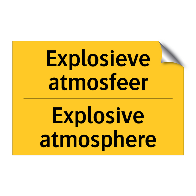 Explosieve atmosfeer - Explosive atmosphere & Explosieve atmosfeer - Explosive atmosphere