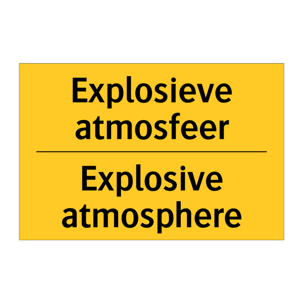 Explosieve atmosfeer - Explosive atmosphere & Explosieve atmosfeer - Explosive atmosphere