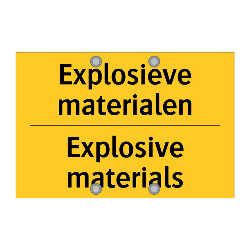 Explosieve materialen - Explosive materials & Explosieve materialen - Explosive materials