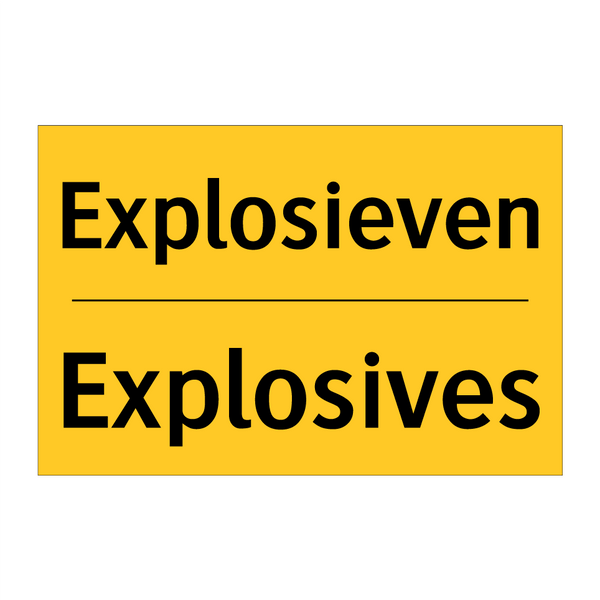 Explosieven - Explosives & Explosieven - Explosives & Explosieven - Explosives