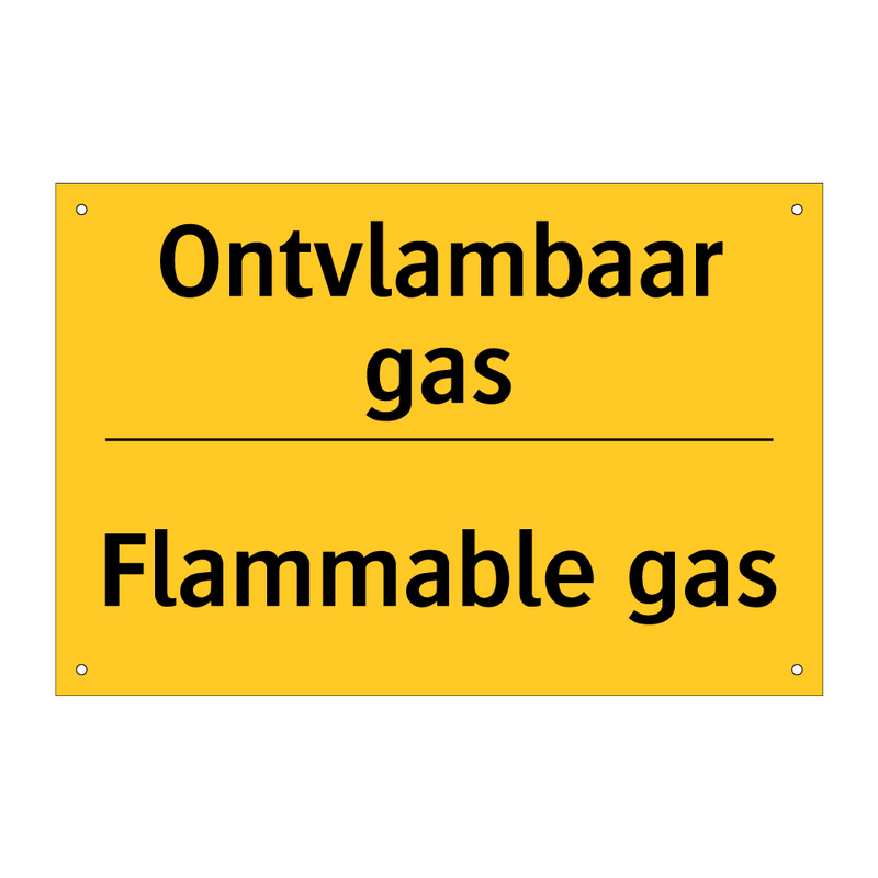 Ontvlambaar gas - Flammable gas & Ontvlambaar gas - Flammable gas & Ontvlambaar gas - Flammable gas