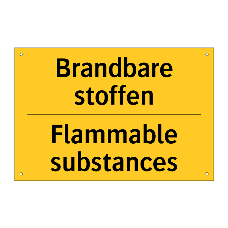 Brandbare stoffen - Flammable substances & Brandbare stoffen - Flammable substances