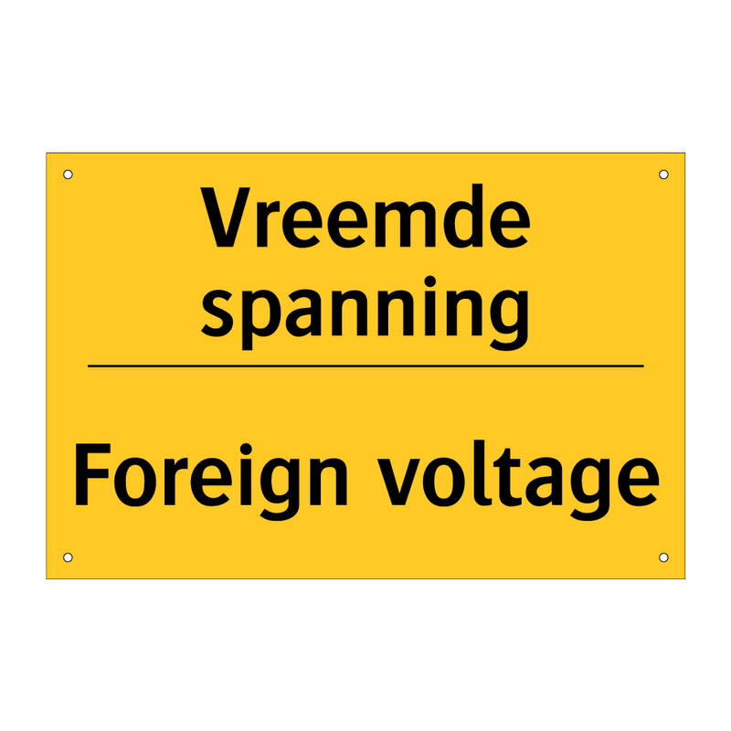 Vreemde spanning - Foreign voltage & Vreemde spanning - Foreign voltage