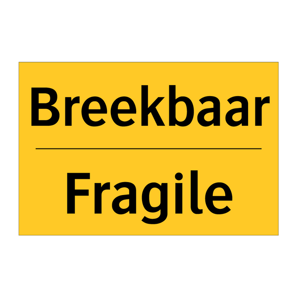 Breekbaar - Fragile & Breekbaar - Fragile & Breekbaar - Fragile & Breekbaar - Fragile