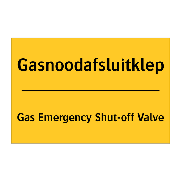 Gasnoodafsluitklep - Gas Emergency Shut-off Valve