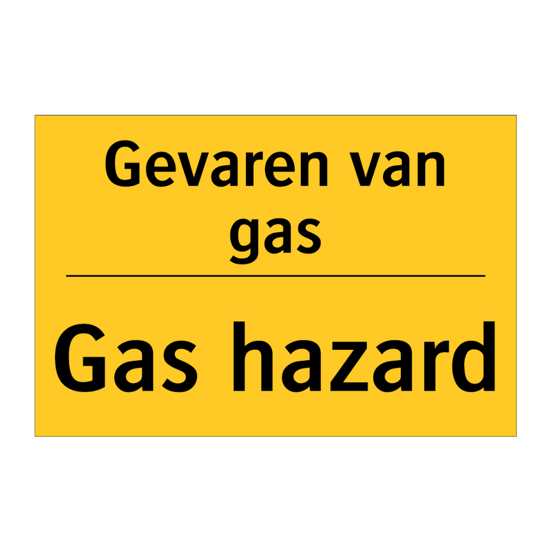 Gevaren van gas - Gas hazard & Gevaren van gas - Gas hazard & Gevaren van gas - Gas hazard