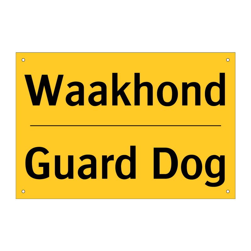 Waakhond - Guard Dog & Waakhond - Guard Dog & Waakhond - Guard Dog & Waakhond - Guard Dog