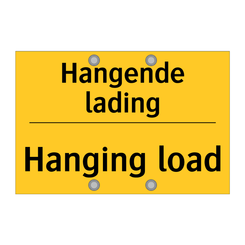 Hangende lading - Hanging load & Hangende lading - Hanging load & Hangende lading - Hanging load