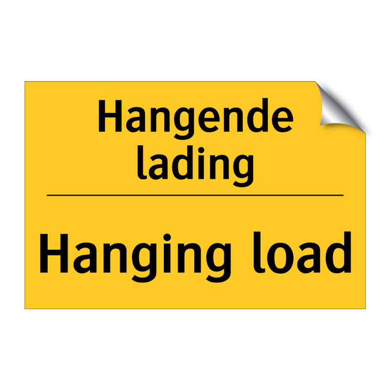 Hangende lading - Hanging load & Hangende lading - Hanging load & Hangende lading - Hanging load