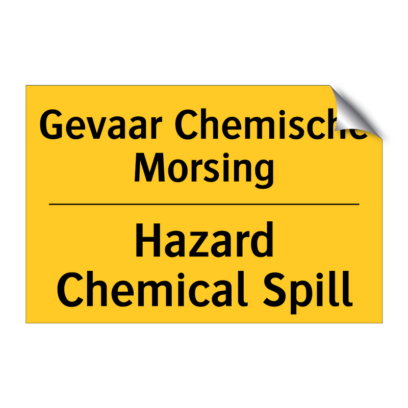 Gevaar Chemische Morsing - Hazard Chemical Spill & Gevaar Chemische Morsing - Hazard Chemical Spill