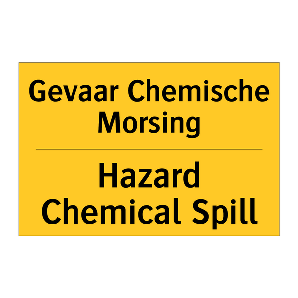 Gevaar Chemische Morsing - Hazard Chemical Spill & Gevaar Chemische Morsing - Hazard Chemical Spill