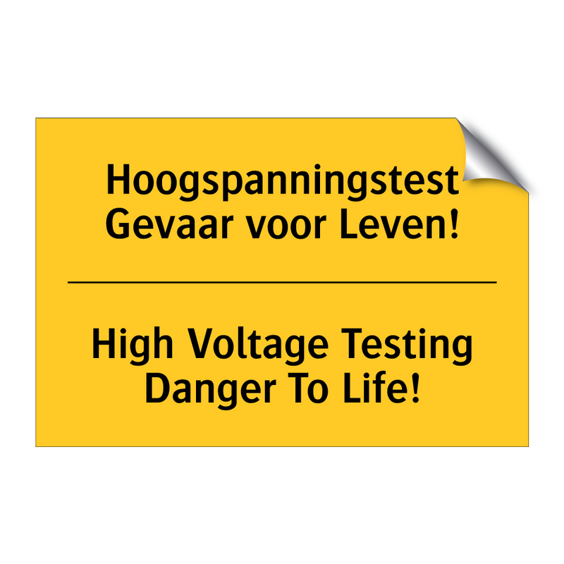 Hoogspanningstest Gevaar voor Leven! - High Voltage Testing Danger To Life!