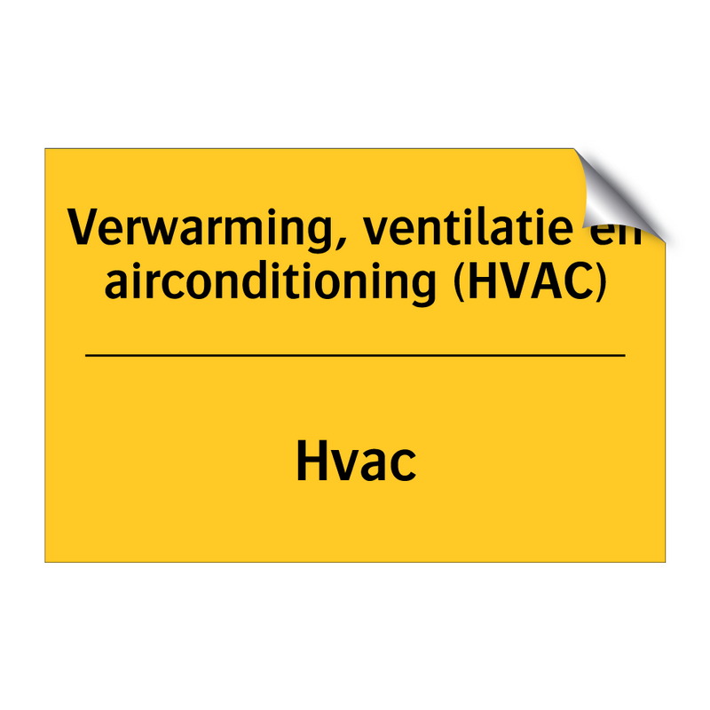 Verwarming, ventilatie en airconditioning (HVAC) - Hvac