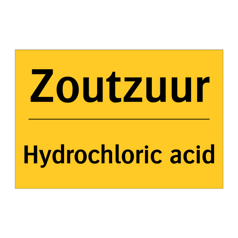 Zoutzuur - Hydrochloric acid & Zoutzuur - Hydrochloric acid & Zoutzuur - Hydrochloric acid