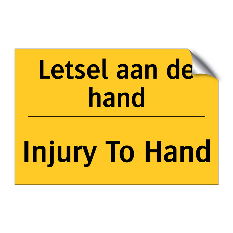 Letsel aan de hand - Injury To Hand & Letsel aan de hand - Injury To Hand