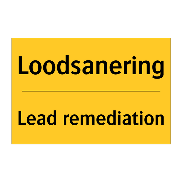 Loodsanering - Lead remediation & Loodsanering - Lead remediation & Loodsanering - Lead remediation