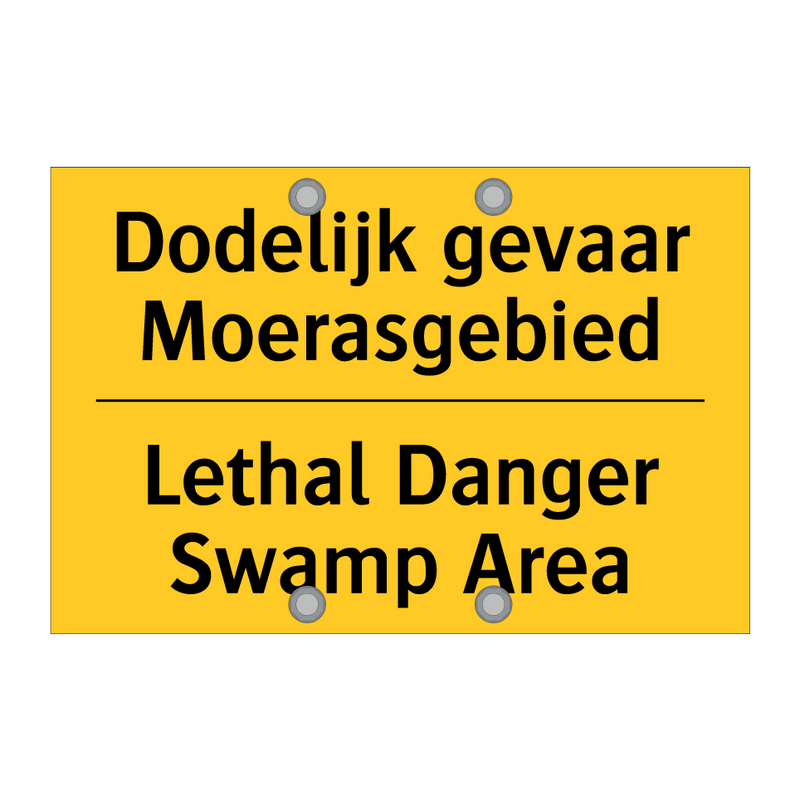 Dodelijk gevaar Moerasgebied - Lethal Danger Swamp Area