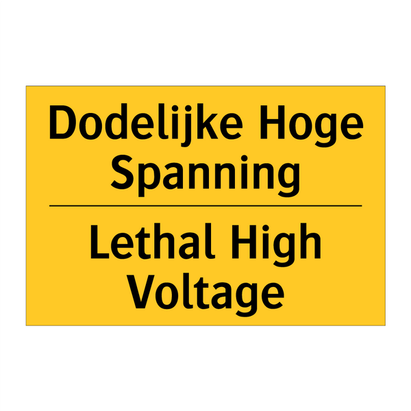 Dodelijke Hoge Spanning - Lethal High Voltage & Dodelijke Hoge Spanning - Lethal High Voltage